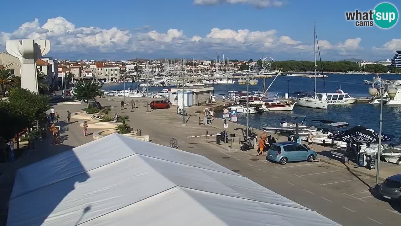 Vodice Live webcam – marina and  seafront