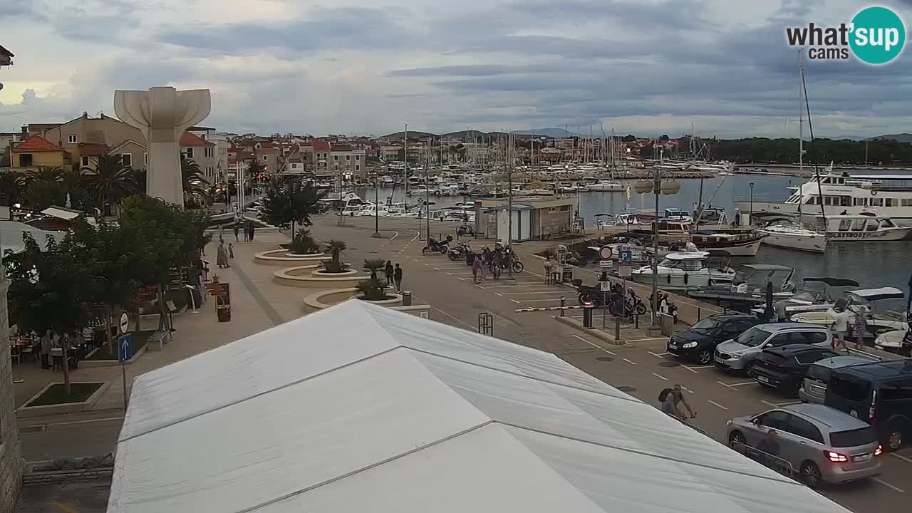 Vodice Live webcam – marina and  seafront
