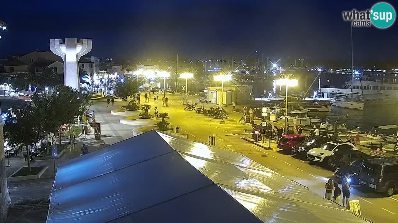 Vodice web kamera – marina i riva