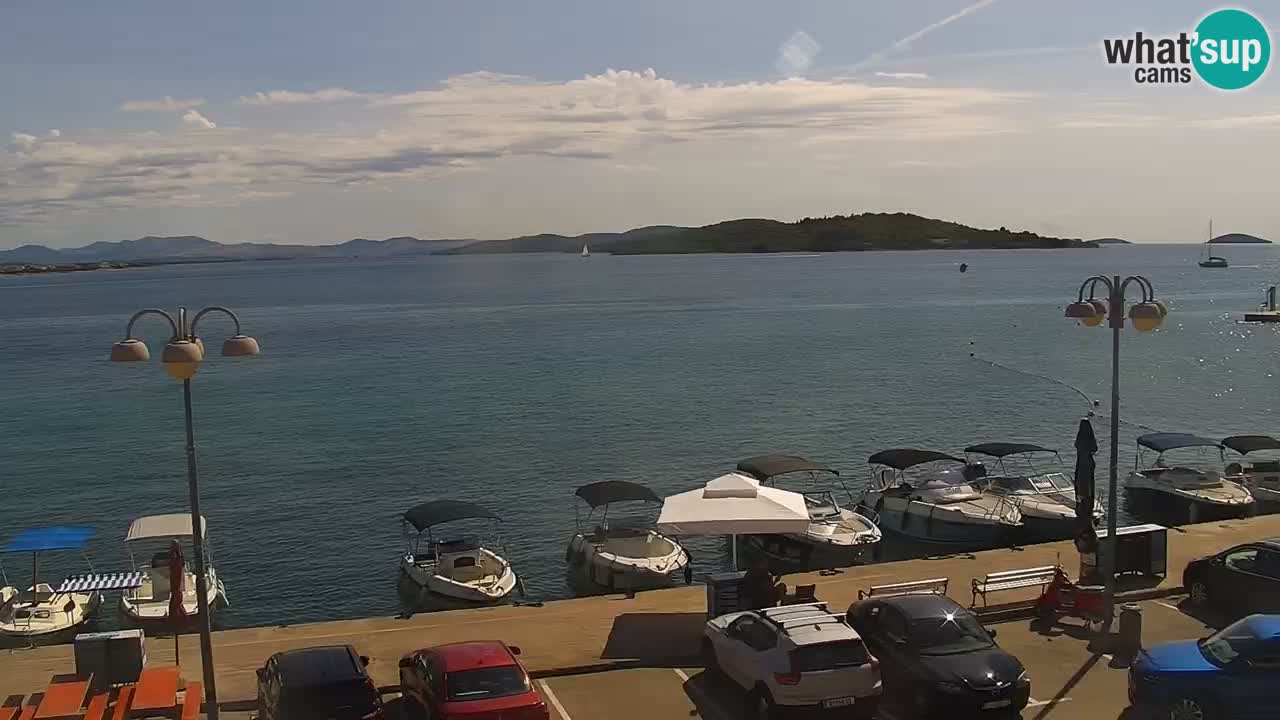 Vodice Live webcam – marina and  seafront