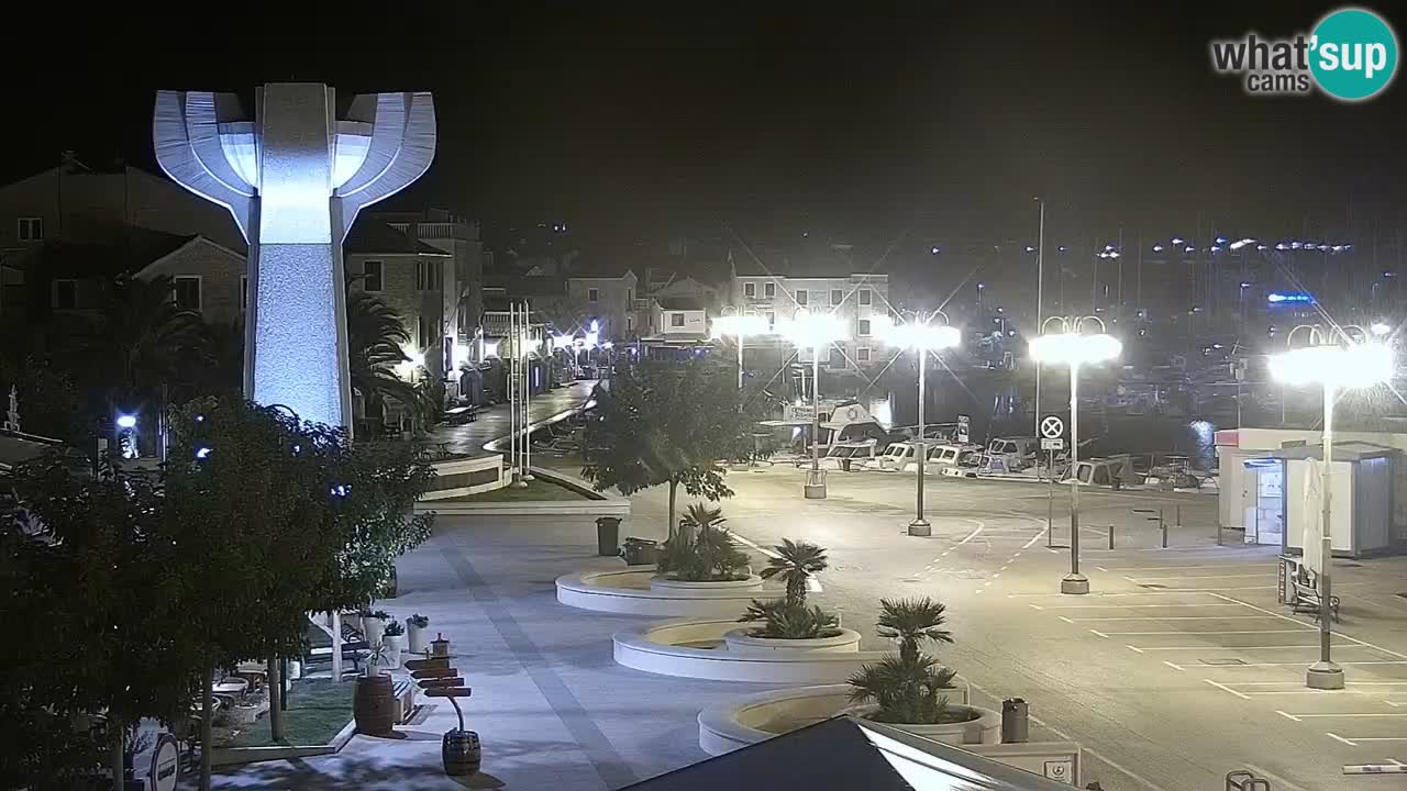 Vodice Live webcam – marina and  seafront