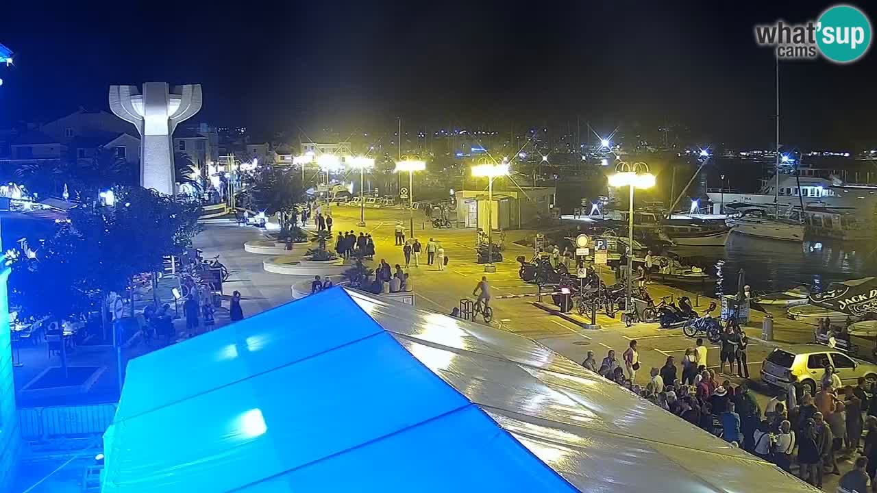 Vodice spletna kamera – marina in riva