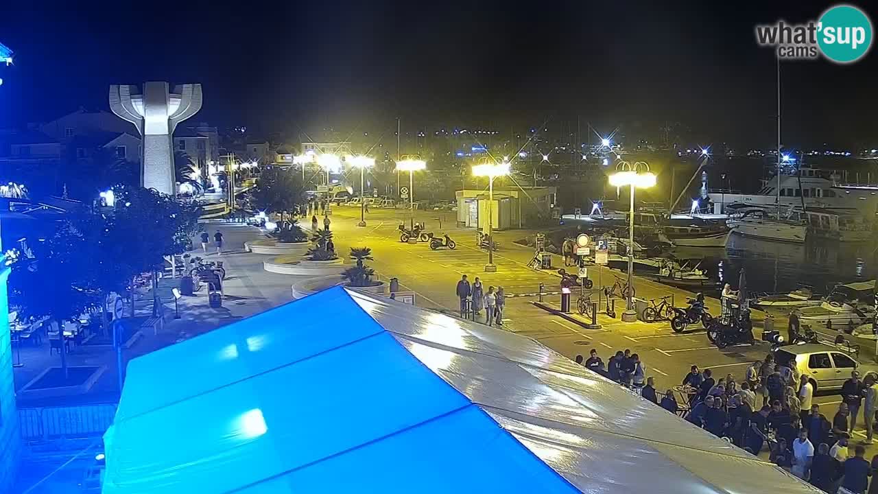 Vodice spletna kamera – marina in riva