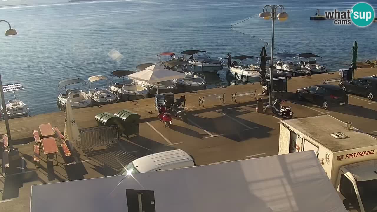 Vodice Live webcam – marina and  seafront