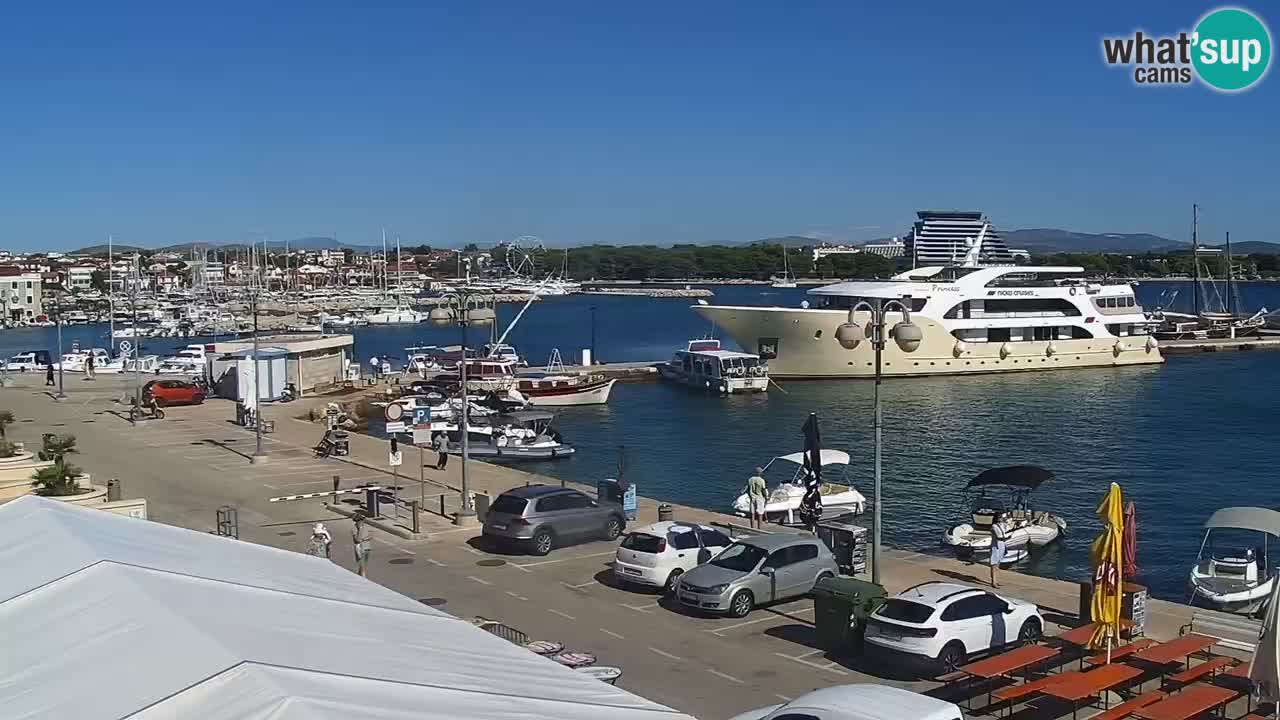Vodice Live webcam – marina and  seafront