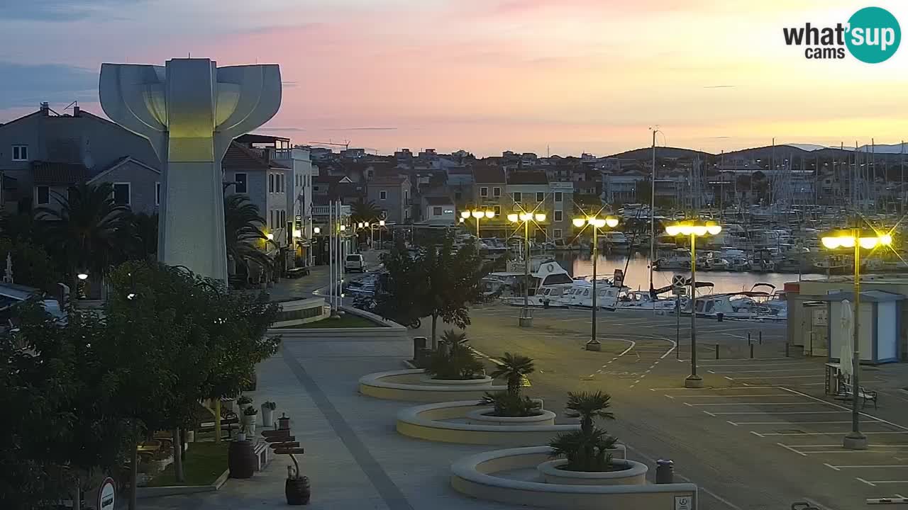 Vodice webcam – marina i meer