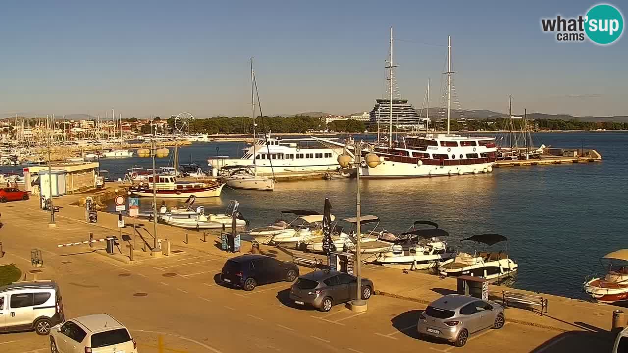 Vodice Live webcam – marina and  seafront