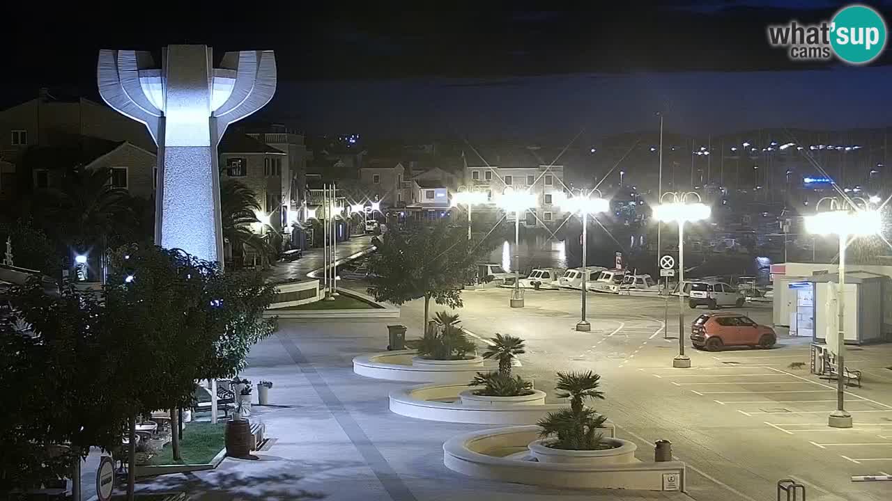 Vodice Live webcam – marina and  seafront