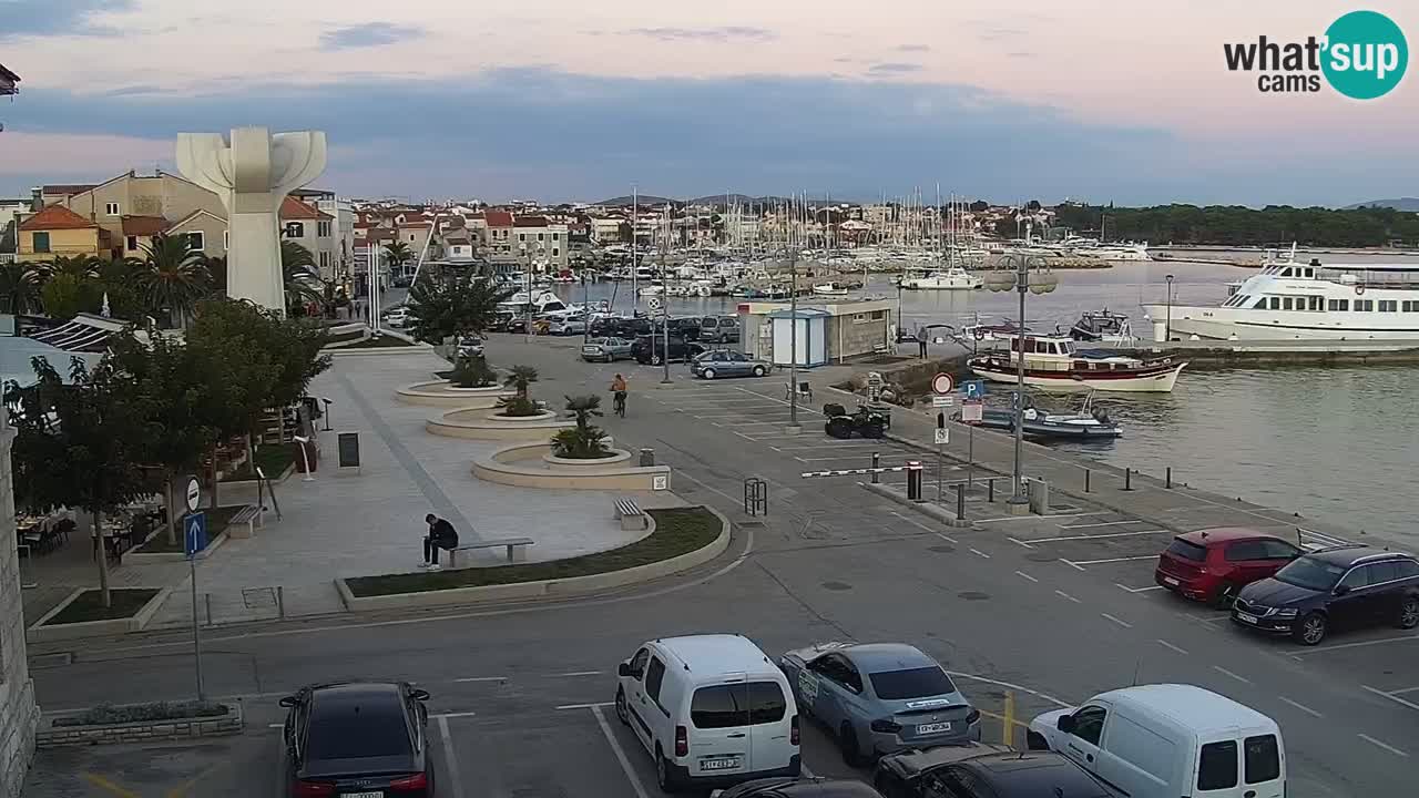 Vodice Live webcam – marina and  seafront