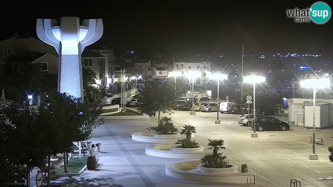 Vodice Live webcam – marina and  seafront