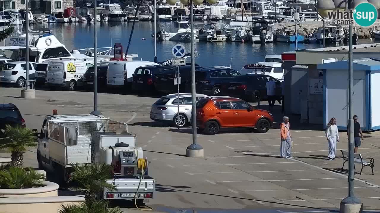 Vodice spletna kamera – marina in riva