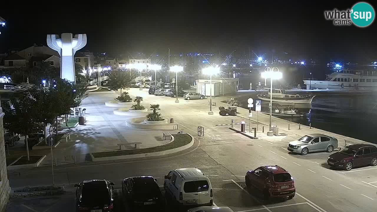Vodice spletna kamera – marina in riva