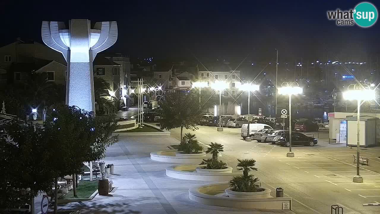Vodice Live webcam – marina and  seafront