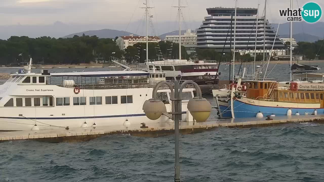 Vodice Live webcam – marina and  seafront
