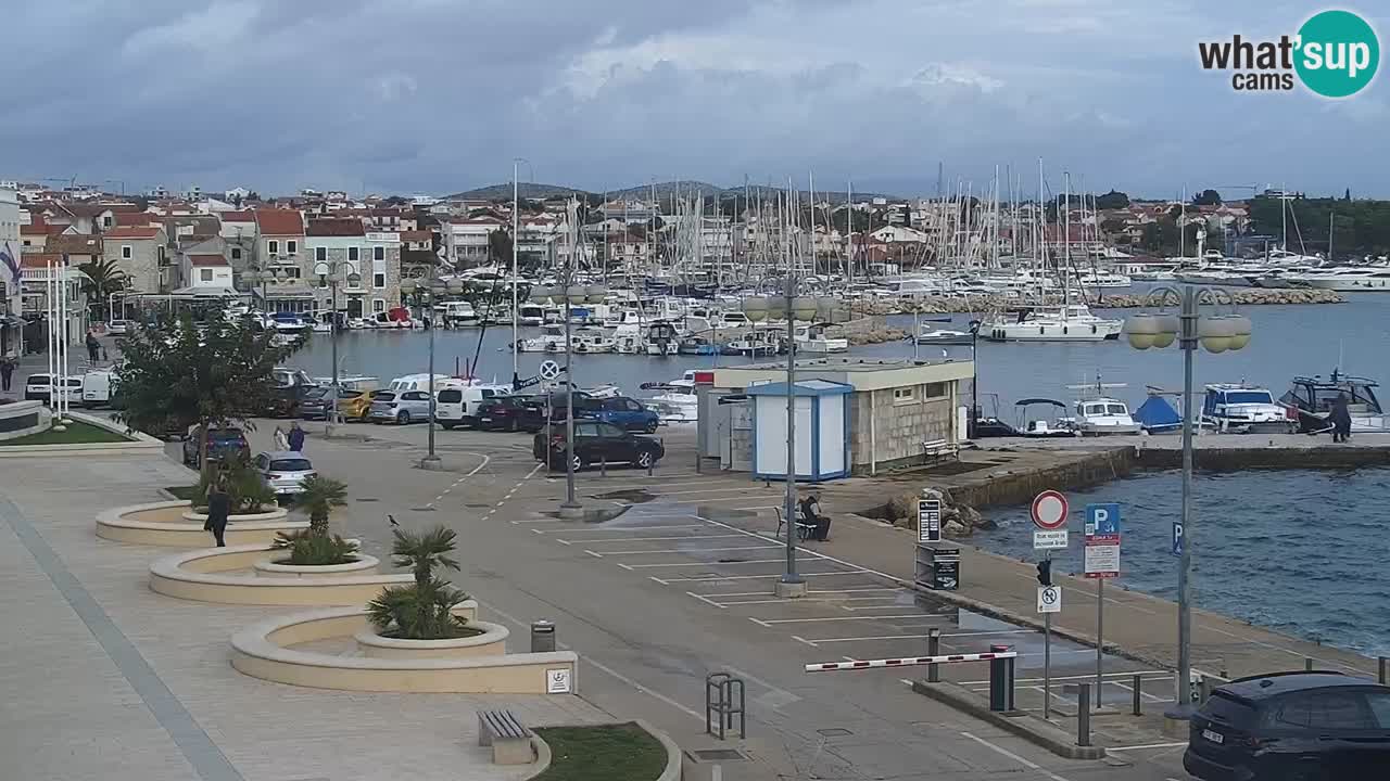 Vodice Live webcam – marina and  seafront