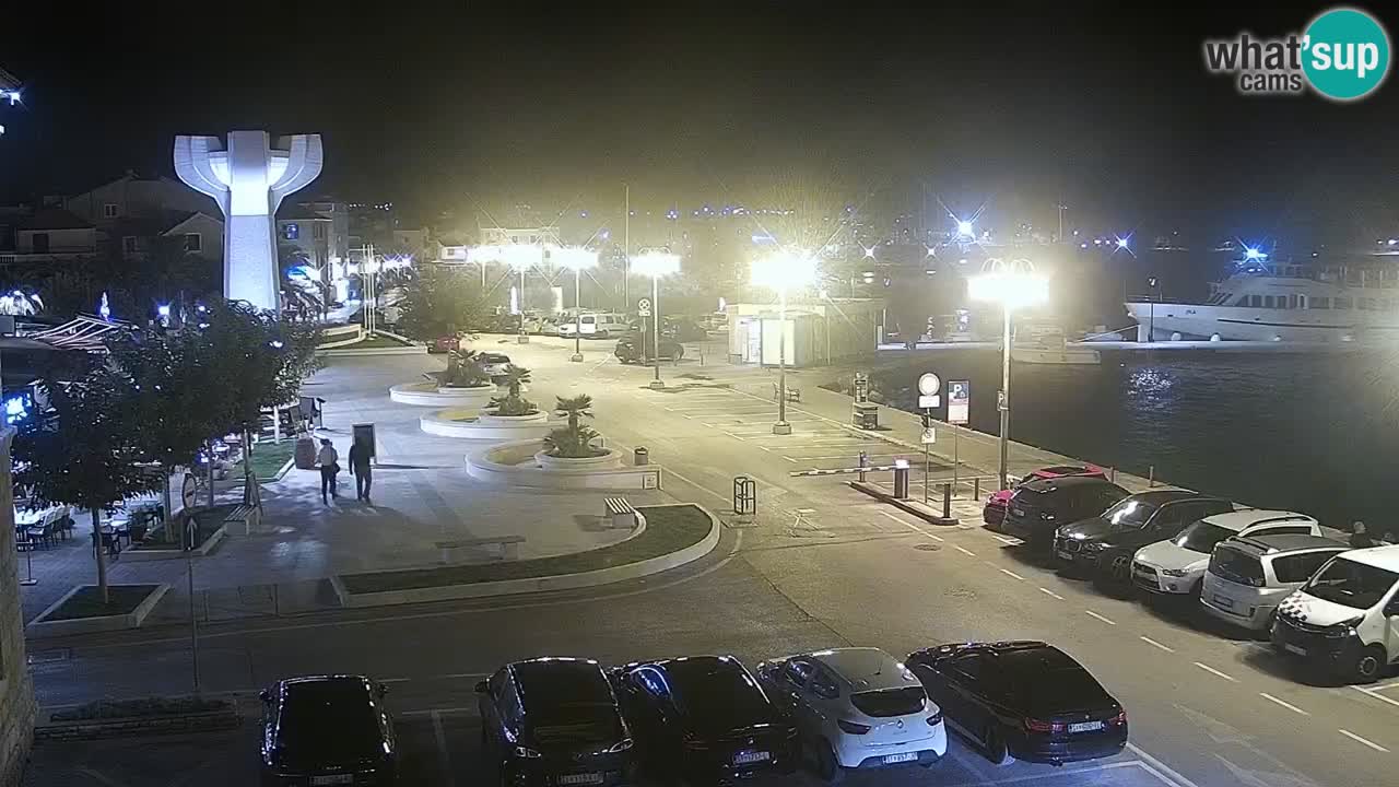 Vodice Live webcam – marina and  seafront