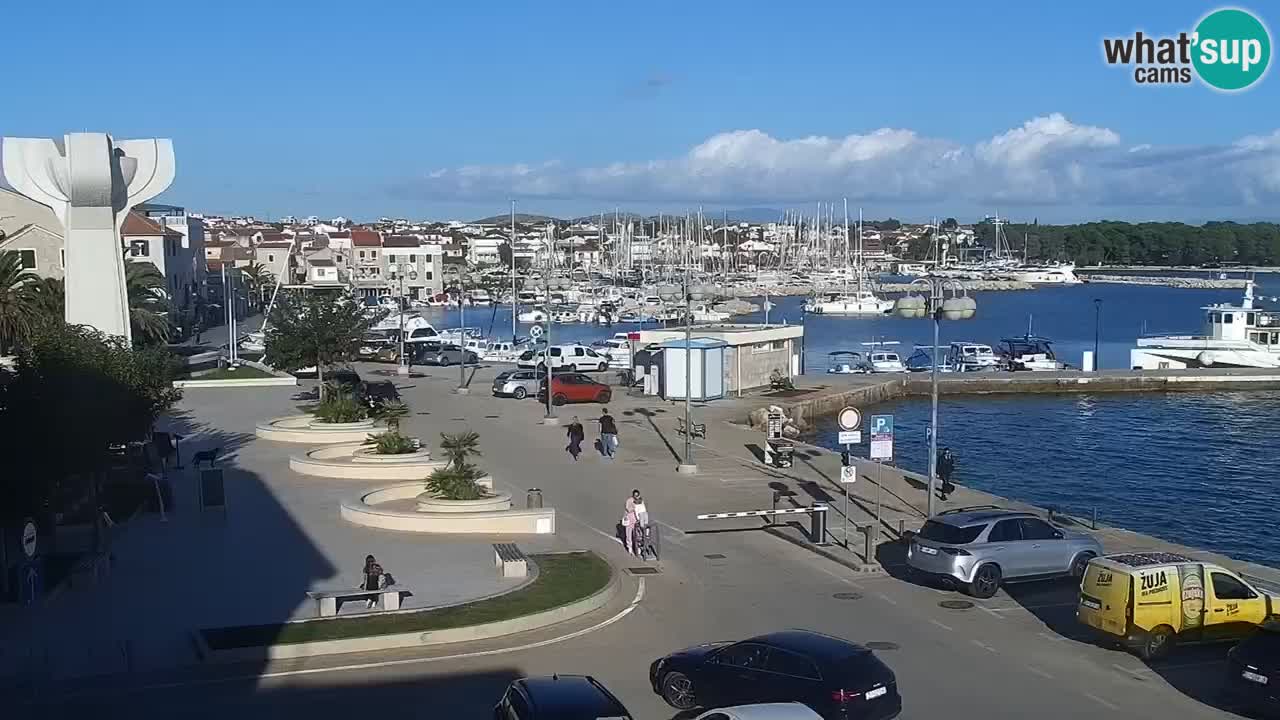 Vodice Live webcam – marina and  seafront