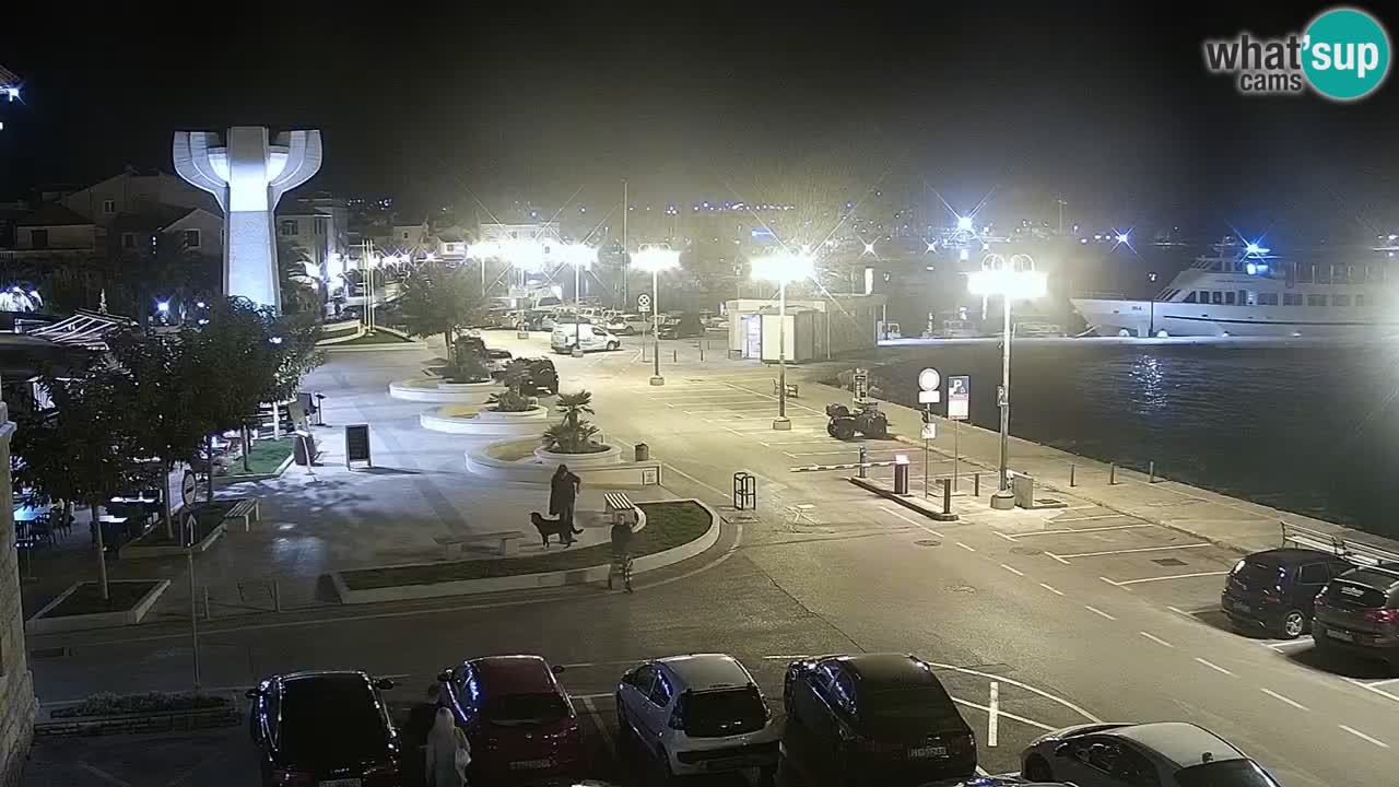 Vodice Live webcam – marina and  seafront