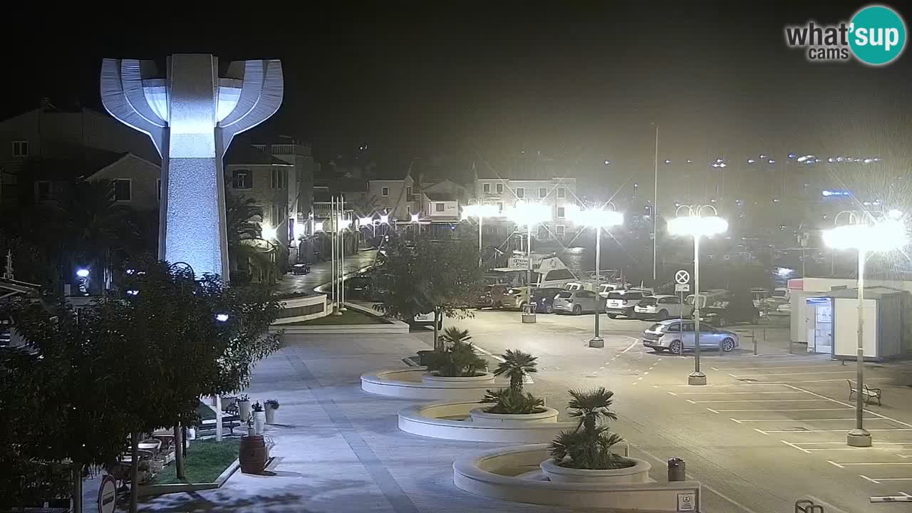 Vodice Live webcam – marina and  seafront