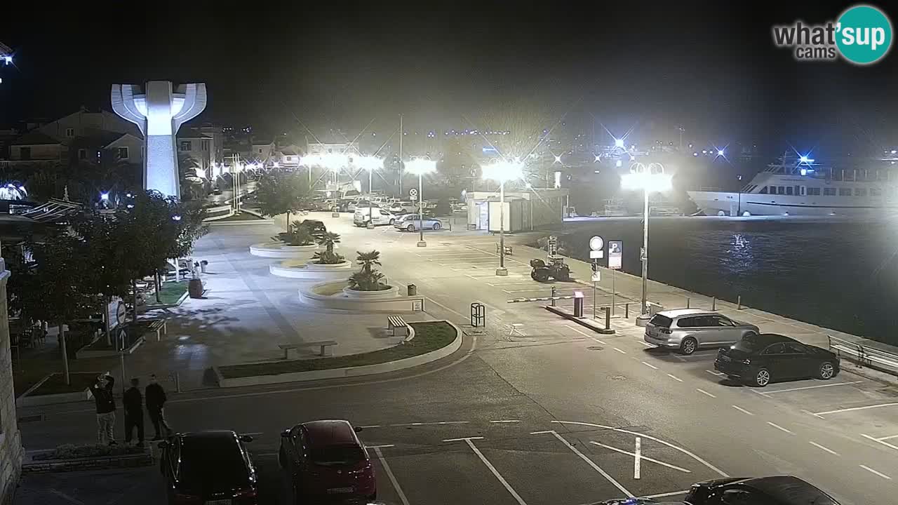 Vodice webcam live – front de mer