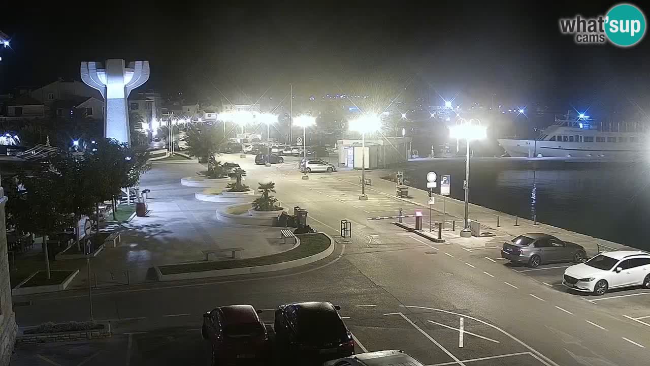 Vodice Live webcam – marina and  seafront