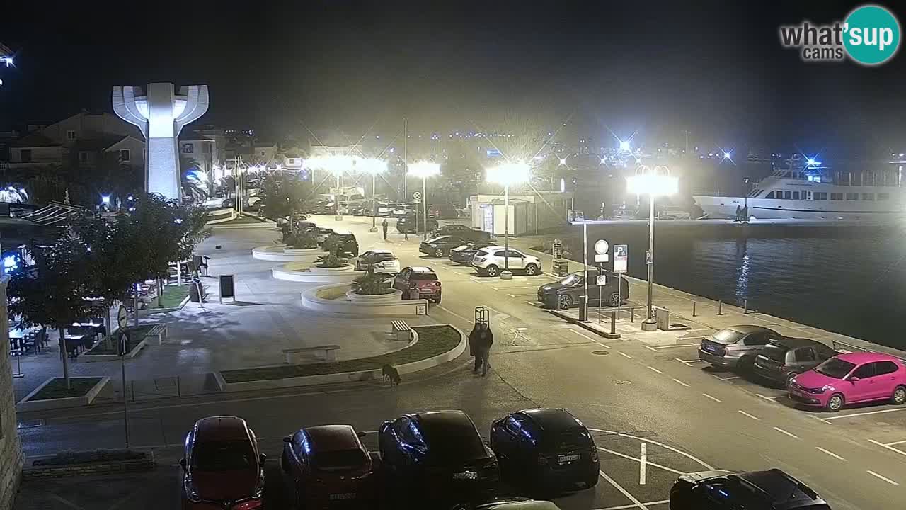 Vodice Live webcam – marina and  seafront