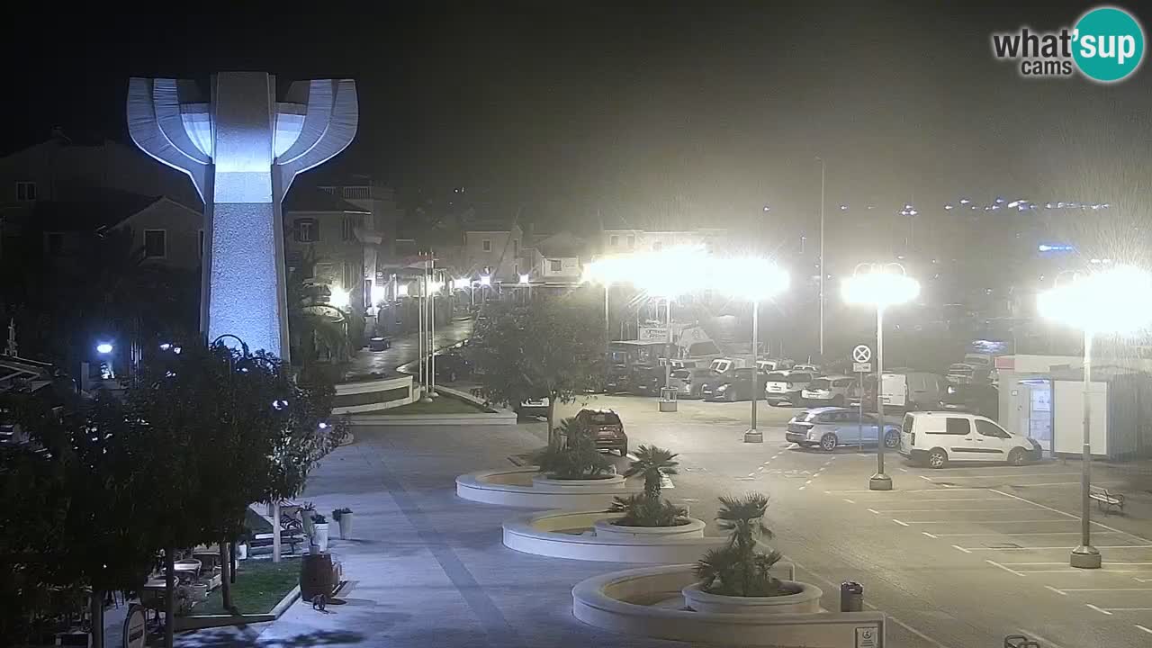 Vodice Live webcam – marina and  seafront