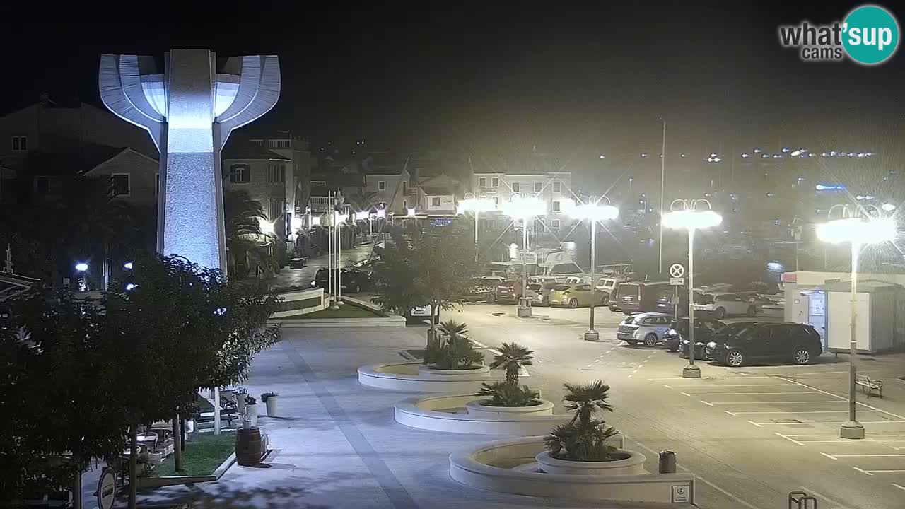 Vodice Live webcam – marina and  seafront