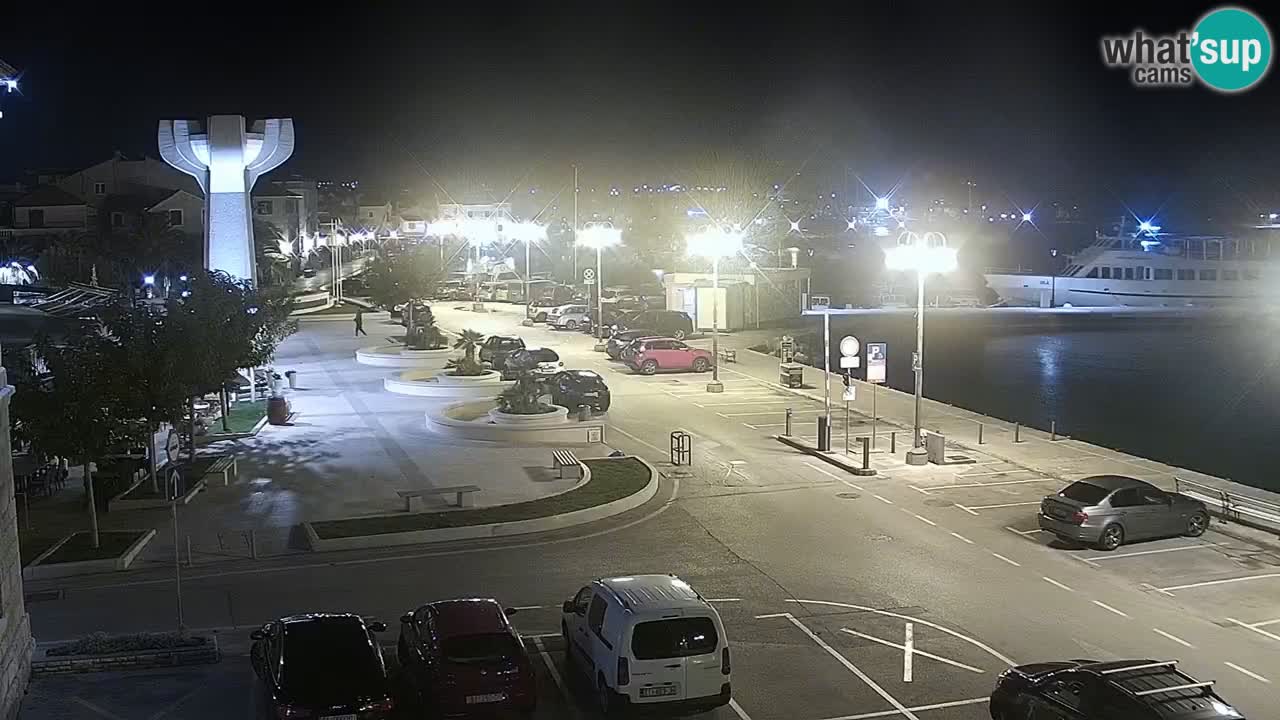 Vodice spletna kamera – marina in riva