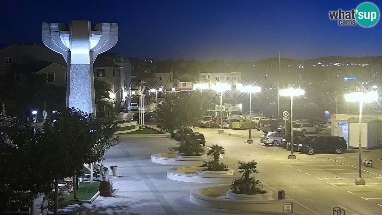 Vodice web kamera – marina i riva