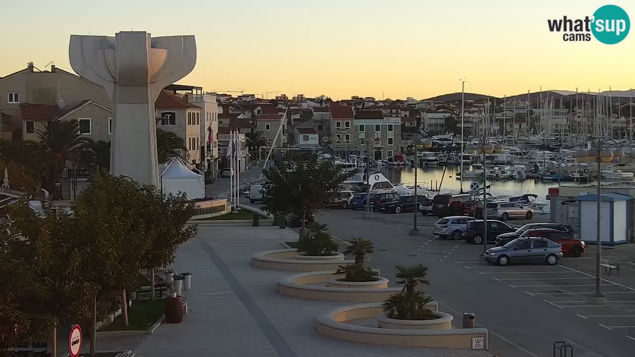 Vodice web kamera – marina i riva