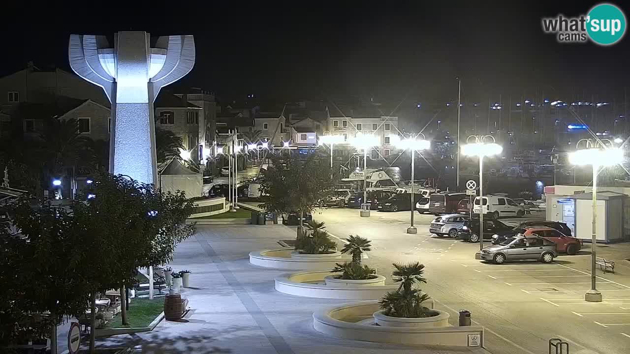 Vodice Live webcam – marina and  seafront