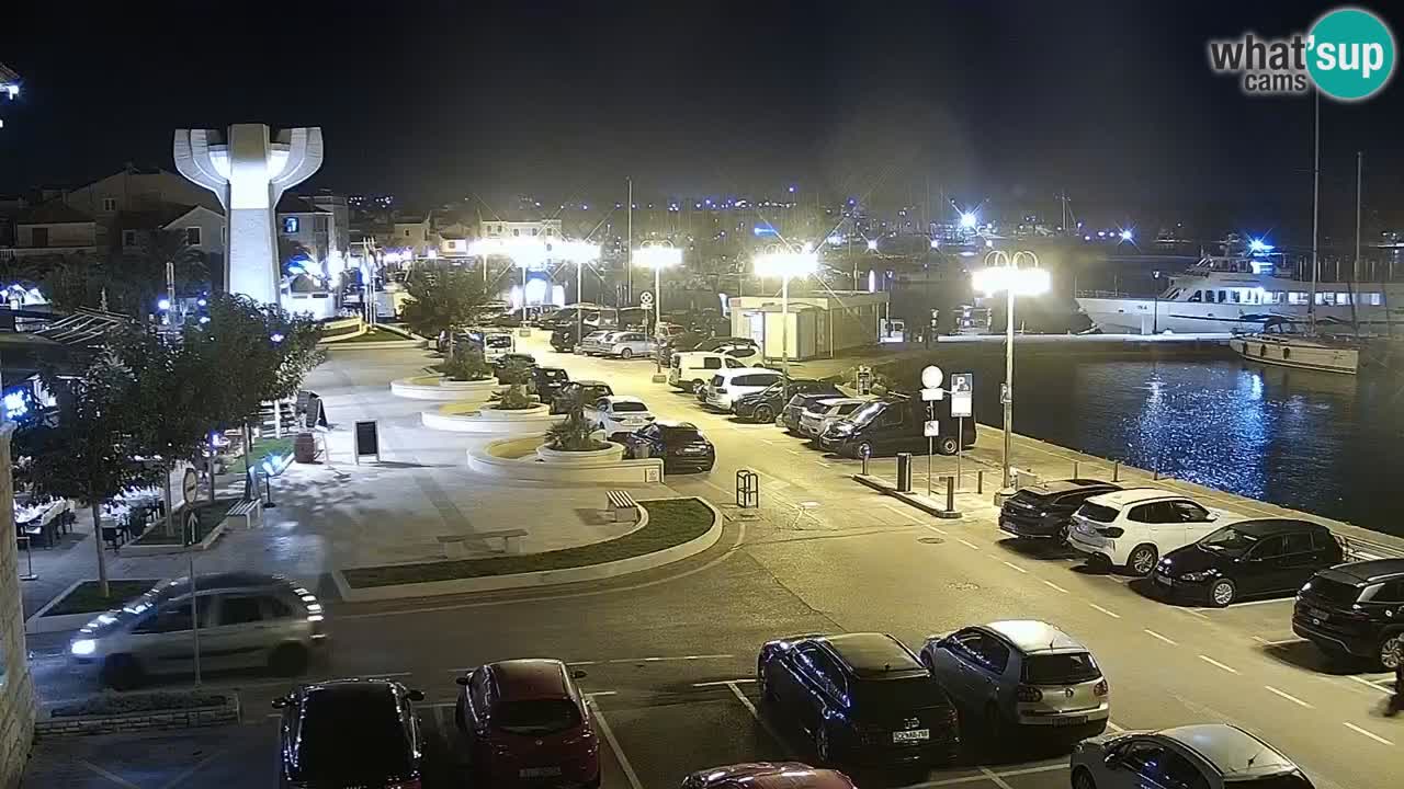 Vodice Live webcam – marina and  seafront