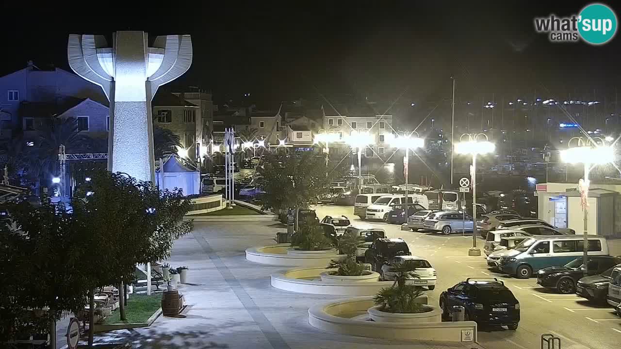 Vodice Live webcam – marina and  seafront