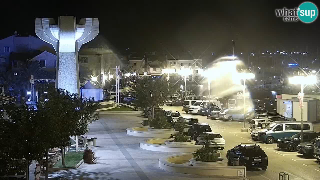 Vodice Live webcam – marina and seafront