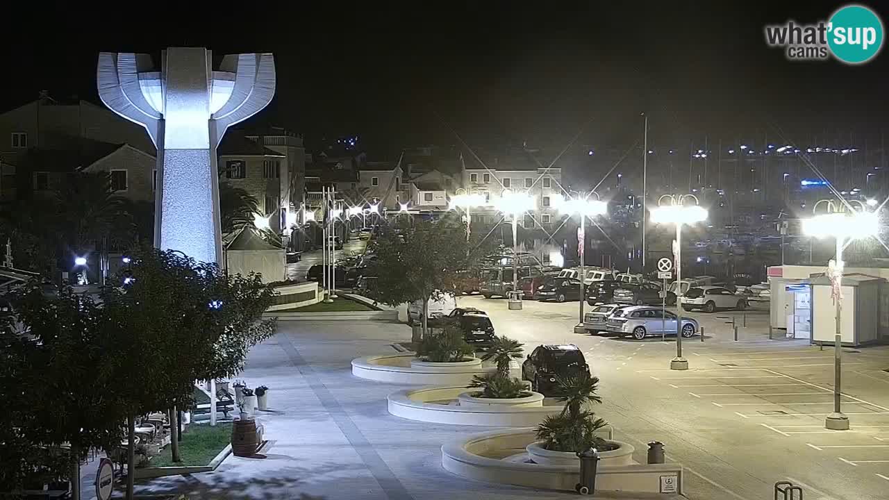 Vodice Live webcam – marina and  seafront