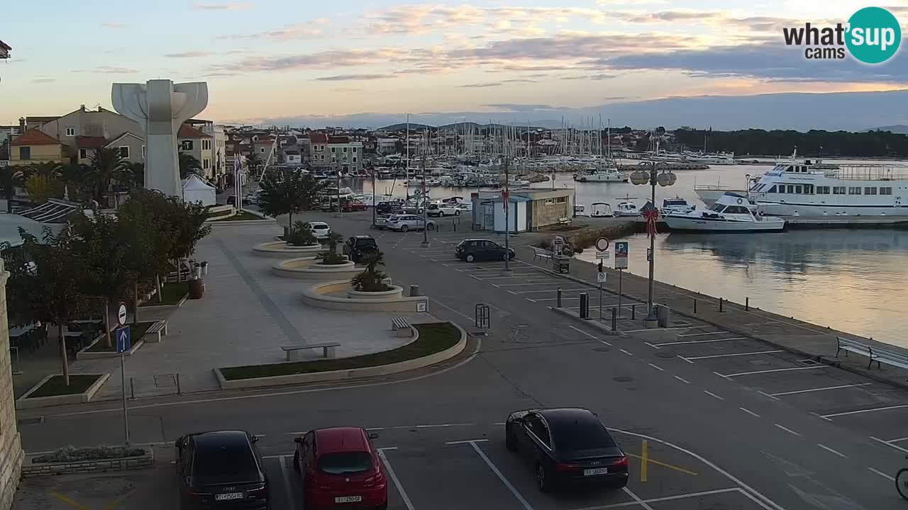 Vodice Live webcam – marina and  seafront
