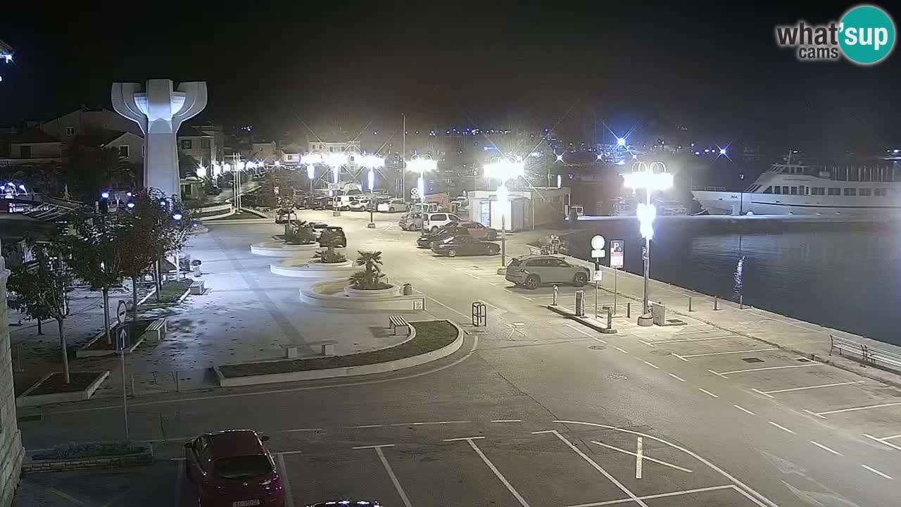 Vodice Live webcam – marina and  seafront