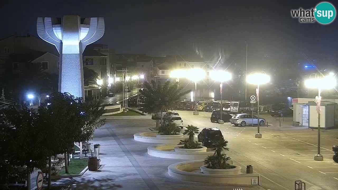 Vodice Live webcam – marina and  seafront