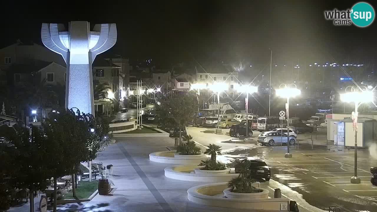 Vodice Live webcam – marina and  seafront