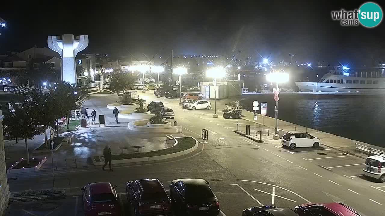 Vodice Live webcam – marina and seafront