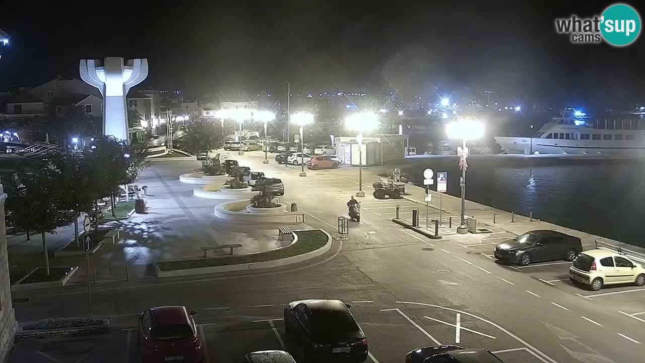 Vodice webcam live – front de mer