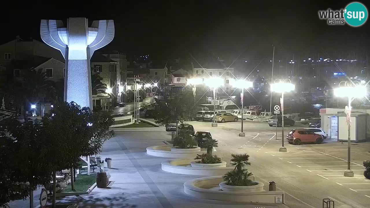Vodice Live webcam – marina and  seafront