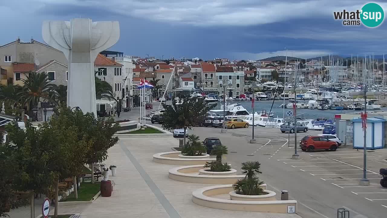 Vodice web kamera – marina i riva