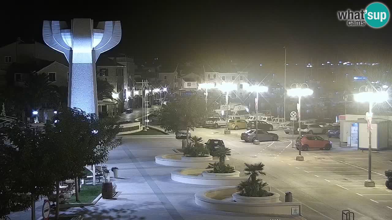 Vodice Live webcam – marina and  seafront