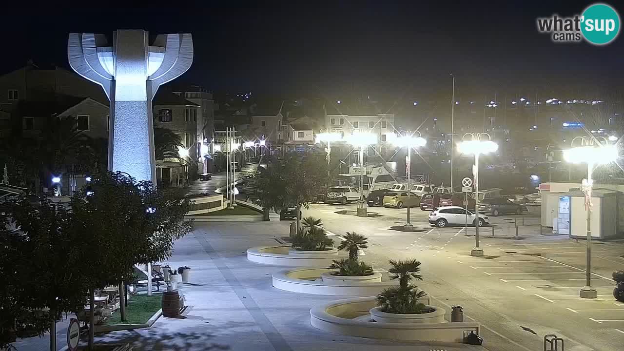 Vodice spletna kamera – marina in riva