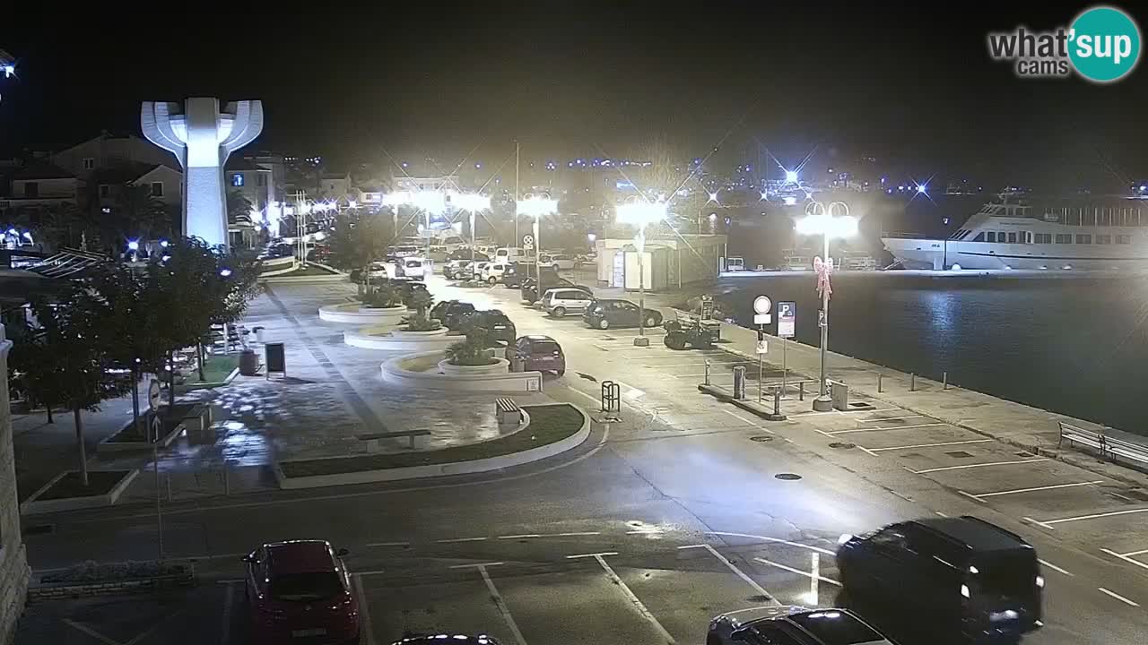 Vodice Live webcam – marina and  seafront