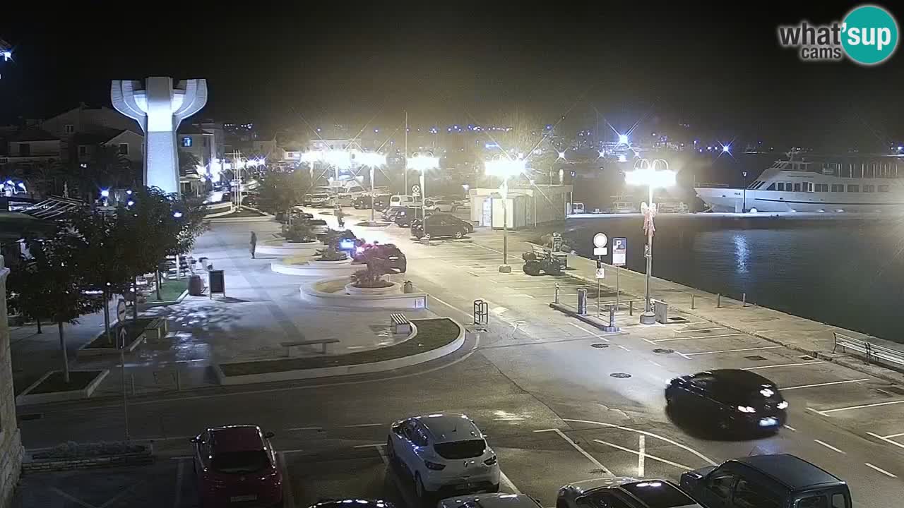 Vodice spletna kamera – marina in riva