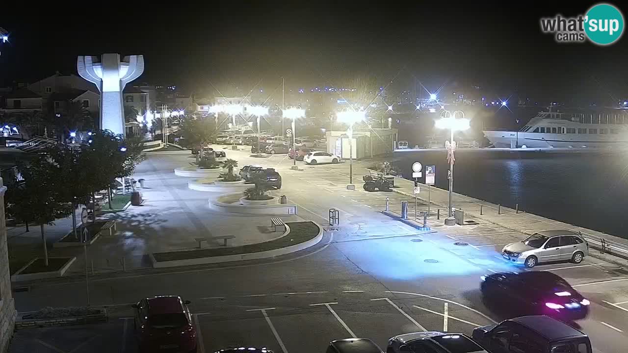 Vodice Live webcam – marina and  seafront