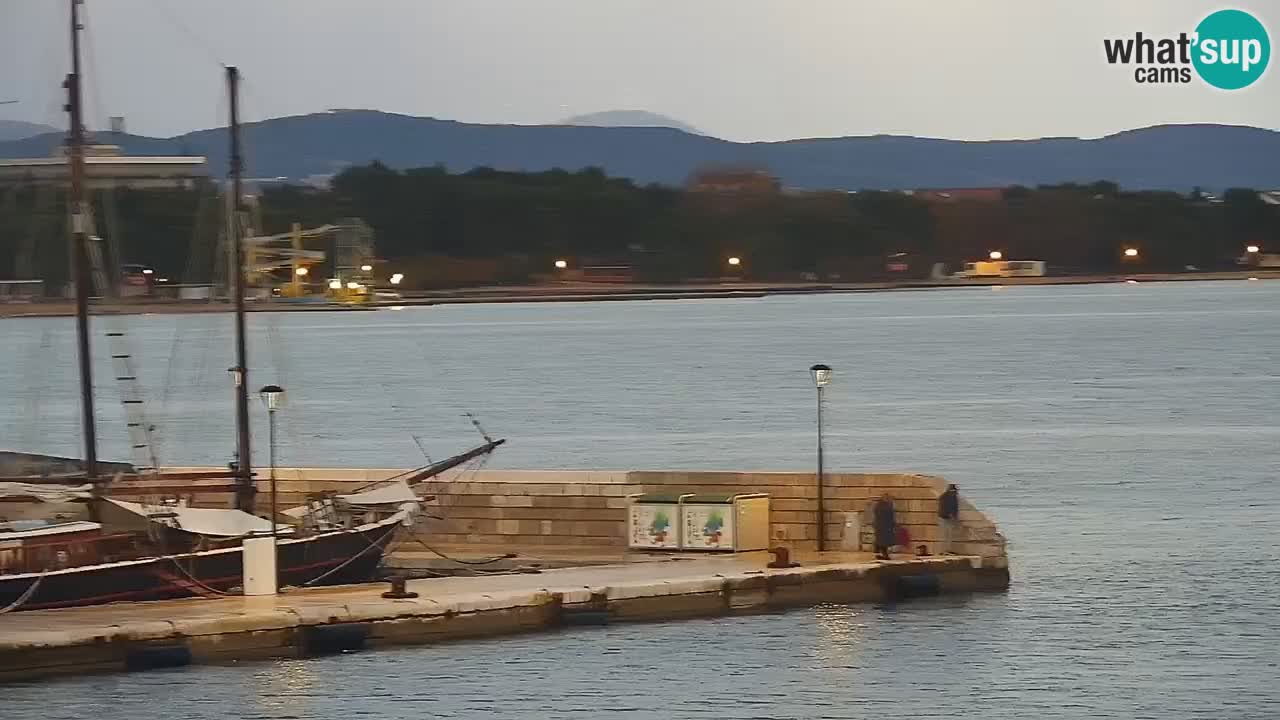 Vodice Live webcam – marina and  seafront
